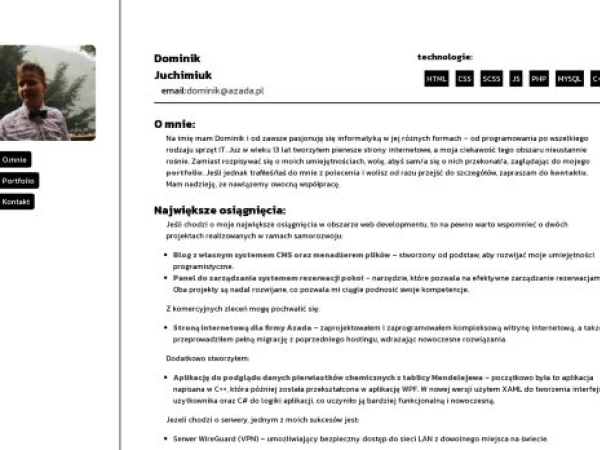Audyt SEO strony dominik.azada.pl
